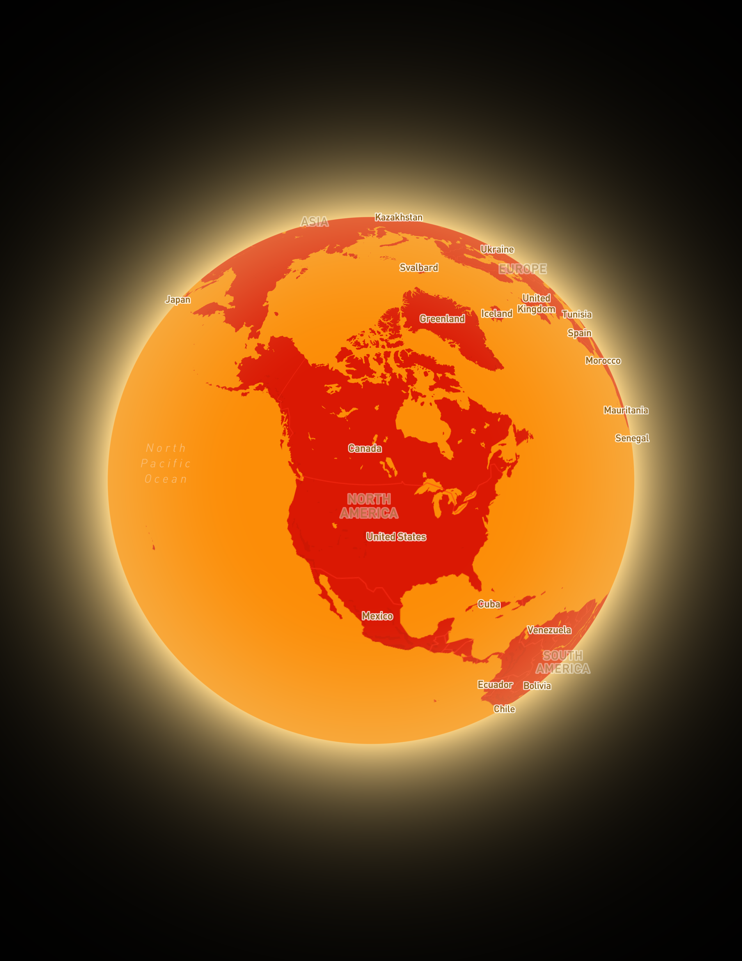 General Globe Image: I played around with the atmosphere